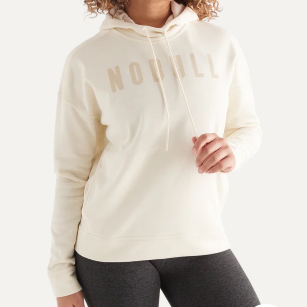 Nobull Pullover Hoodie Sweater Women’s Size XL Ivory - Picture 1 of 11
